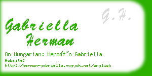 gabriella herman business card